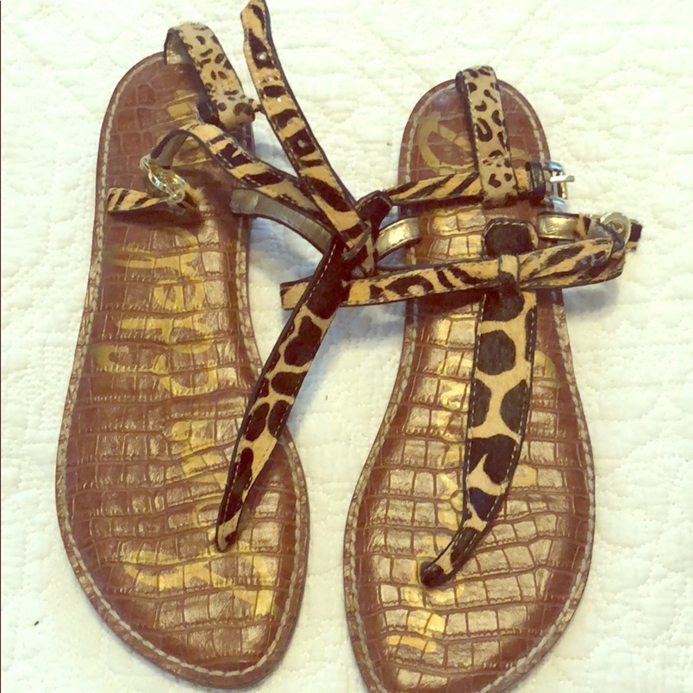 Leopard sandals